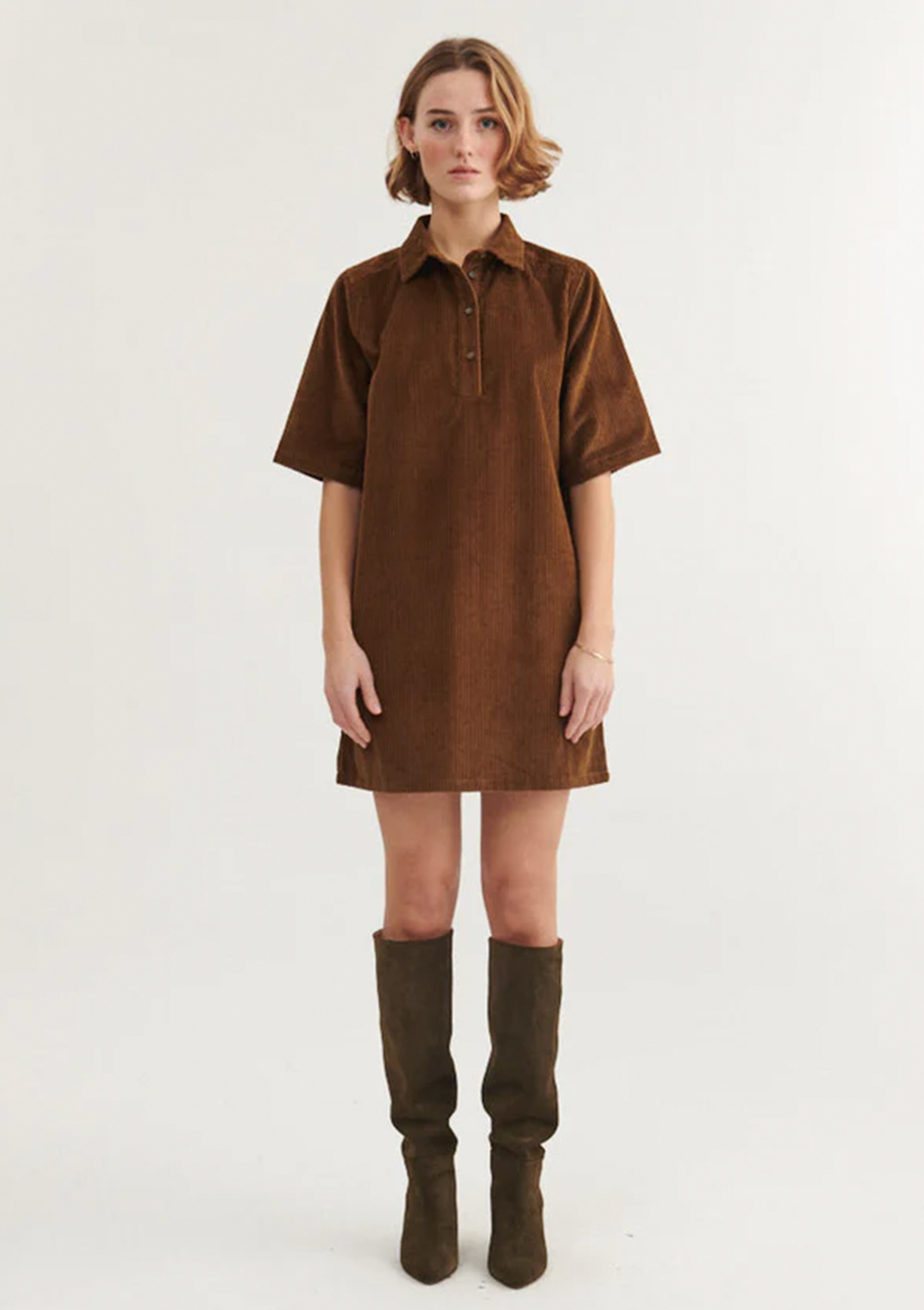 Basic Apparel Isa Polo Dress Dresses 620 Desert palm